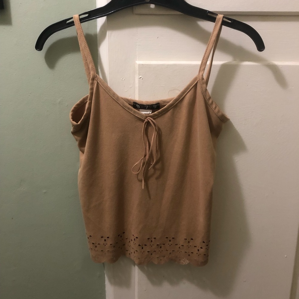 GYPSY // Suede Cutout Tank